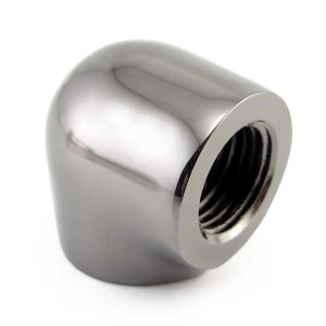 Image of XSPC G1/4 Female Elbow Fitting (Black Chrome)