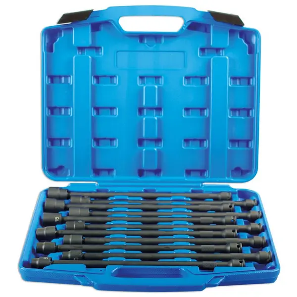Image of Laser Laser Tools Metric Universal Joint Extra Deep Impact Socket Set 3/8D 11pc 7102 5018341071028