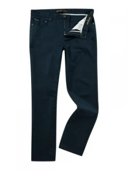 image of Mens Michael Kors Slim fit 5 pocket twill jean Blue