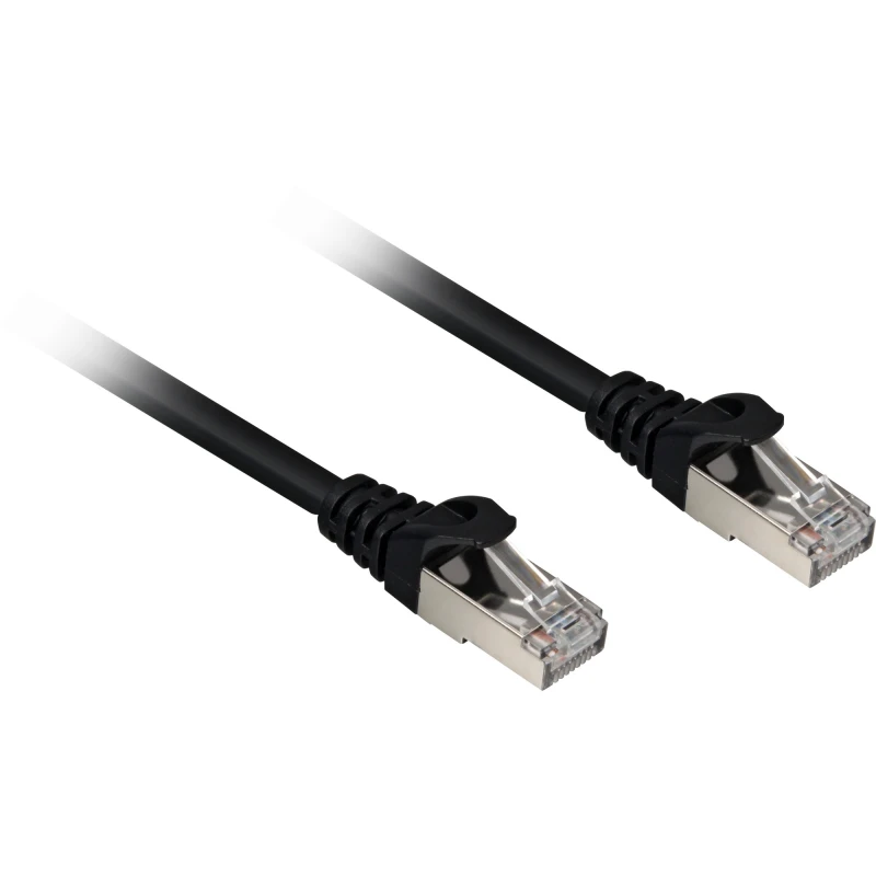 Image of Sharkoon Cat.6a SFTP networking cable Black 1m Cat6a S/FTP (S-STP)