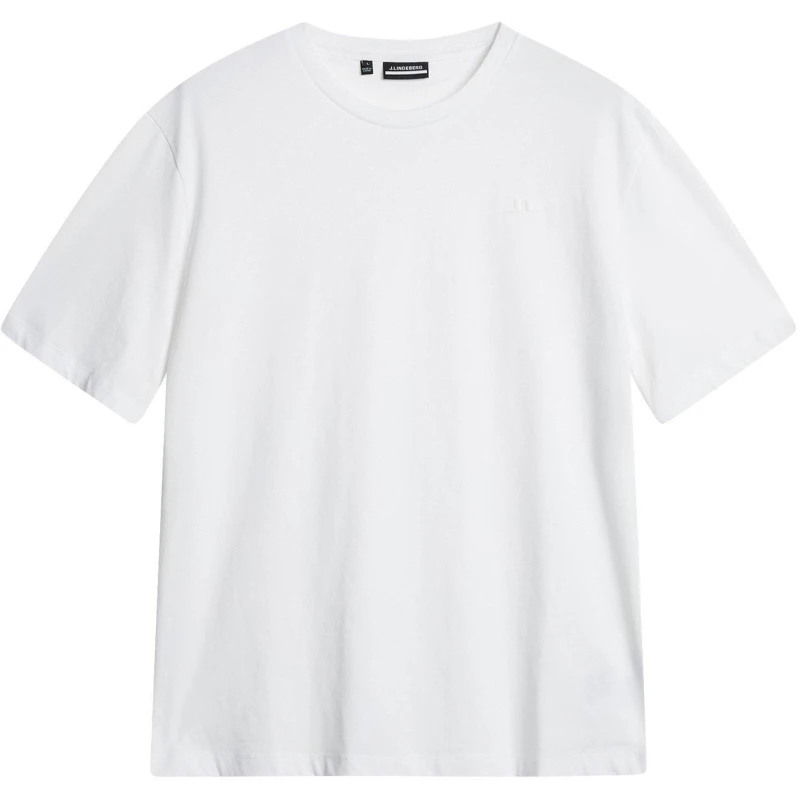 Image of J Lindeberg Mens Junior Lind Alpha Regular Fit T-Shirt White male Small