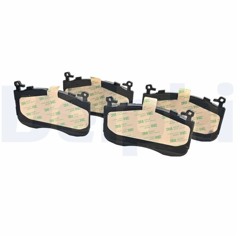 Image of DELPHI LP3942 Brake pad set without accessories, with anti-squeak plate Brake Pad Set,disc brake (402)