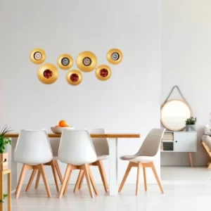 Image of Aurora Multicolor Decorative Metal Wall Accessory