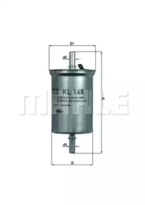 image of Fuel Filter KL165 78792459 by MAHLE Original