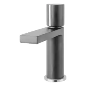 Image of Grey Mono Basin Mixer Tap with Waste - Cosmo