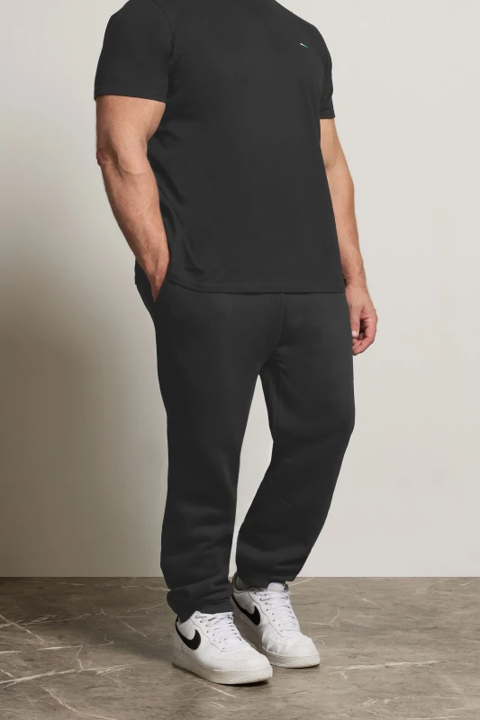 Image of BadRhino BadRhino Men Elasticated Drawstring Joggers in Black Size: X-Large Black 1XL Male 5063589363022
