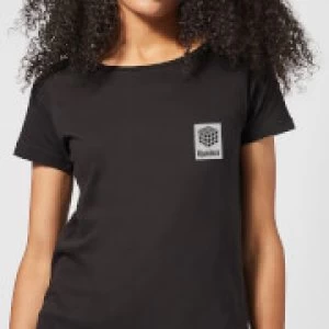 image of Rubik's Rubiks Box Pocket Womens T-Shirt - Black - M