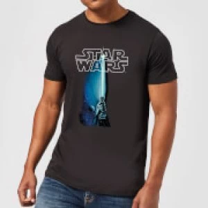 Image of Star Wars Lightsaber Mens T-Shirt - Black