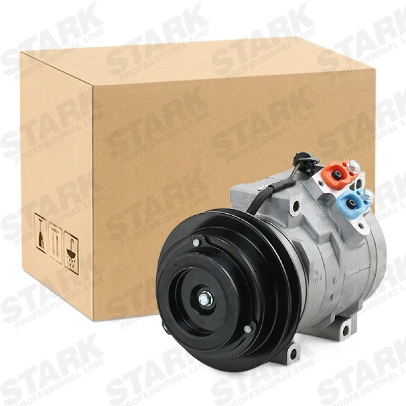 Image of STARK SKKM-0340196 AC Compressor PAG 46, Refrigerant: R134a Compressor,air conditioning (447)