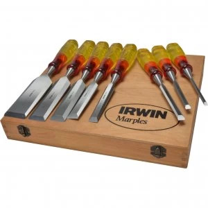 Image of Marples M373 8 Piece Limited Edition Splitproof Bevel Edge Wood Chisel Set
