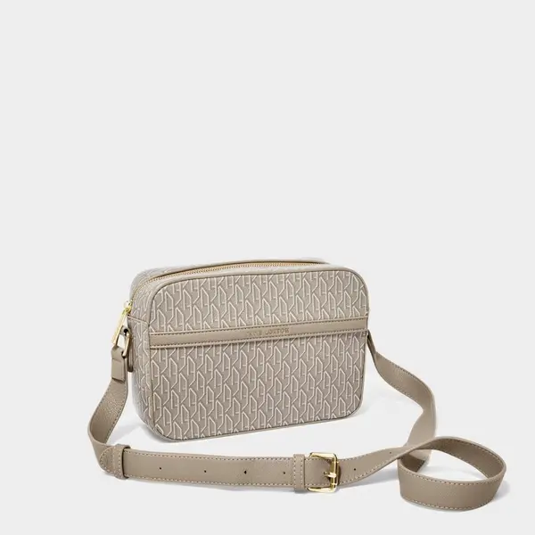 image of Katie Loxton Signature Crossbody Bag in Taupe KLB2741