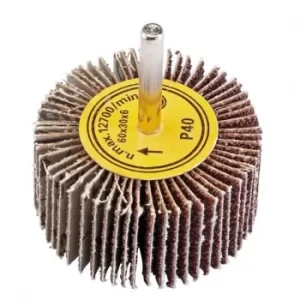 Image of Draper Abrasive Flap Wheel, 60 x 30mm, 40 Grit