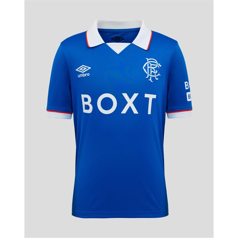 Image of Umbro Rangers Home Shirt 2025 2026 Juniors Lapis Blue male 7-8 (S)