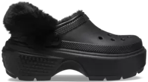 Image of Crocs Stomp Lined Clogs Unisex Black W4/M3