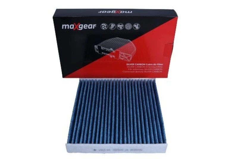 Image of MAXGEAR 26-1786 Pollen filter SILVER CARBON with anti-allergic effect Filter,interior air (424)