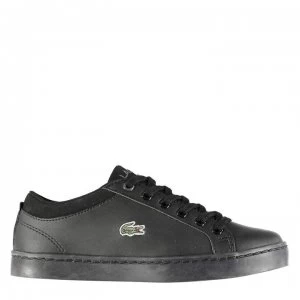 image of Lacoste Unisex Straightset Trainers - Black