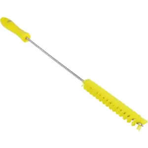 Image of Vikan Pipe brush with handle, medium, Ø 20 mm, pack of 15, yellow