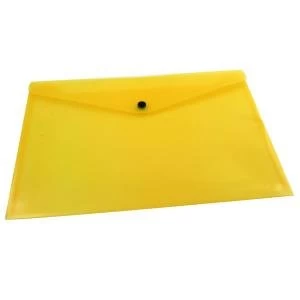Image of Q-Connect Polypropylene Document Folder A4 Yellow Pack of 12 KF03595