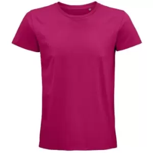 Image of SOLS Unisex Adult Pioneer Organic T-Shirt (XL) (Fuchsia)