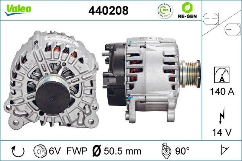 Image of Alternator VALEO 440208