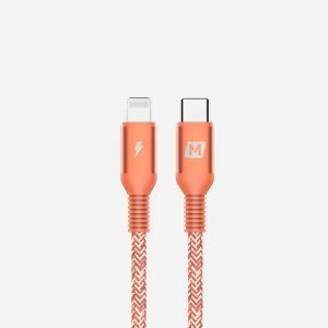 image of Momax Elite Link Lightning to Type-C Cable (0.3M) - Coral