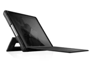 Image of Dux 10" Folio Surface Go and Surface Go 2 Tablet Case Black Polycarbonate TPU Transparent Back Panel Drop Protection