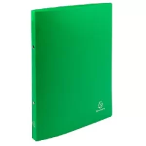 image of Exacompta Ring Binder Opaque 54193SE Polypropylene A4 15mm 2 ring Light Green Pack of 25