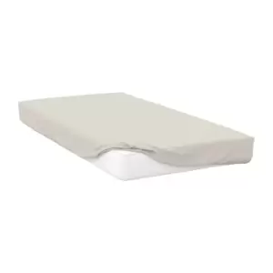 image of Belledorm Percale Extra Deep Fitted Sheet (King) (Ivory)