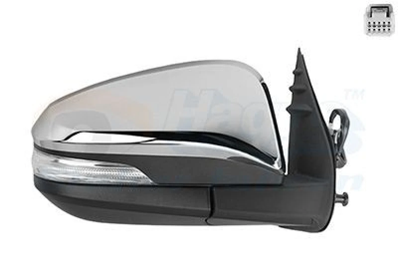 Image of VAN WEZEL Wing mirror VAN WEZEL 5488808