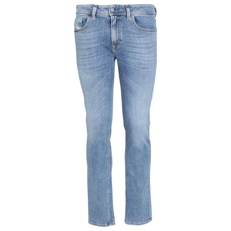 Image of Diesel Mens Sleenker Blue Denim Jeans Size: 30R Blue Male 30R