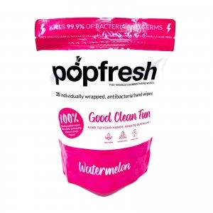 Image of Popband London Popfresh Watermelon Sanitizing Wipes 25g