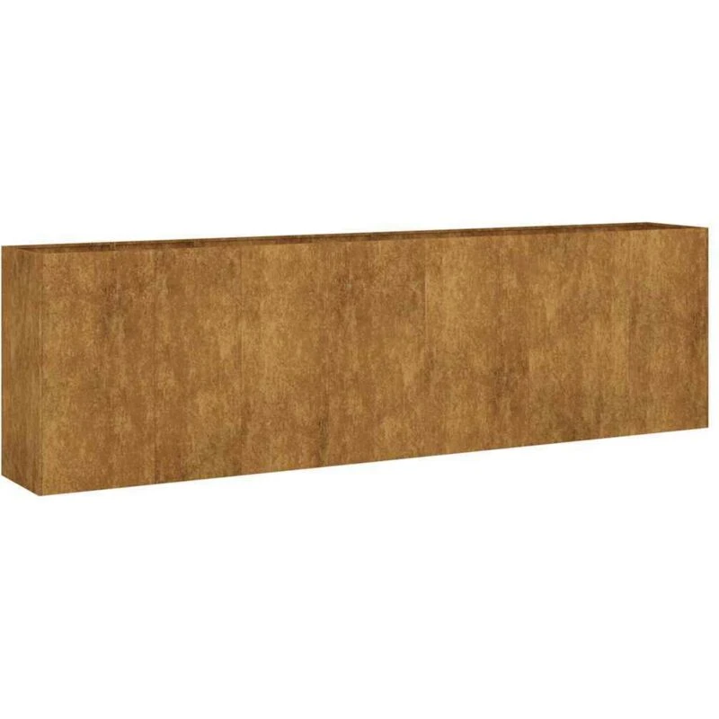 Image of vidaXL Garden Raised Bed 280x40x80cm Corten Steel, Brown 824528