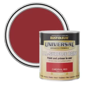 Image of Rust-Oleum Universal Paint Gloss Cardinal Red 250ml