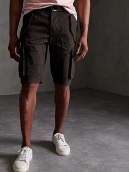 Image of Superdry Core Cargo Heavy Short, Black Size M Men