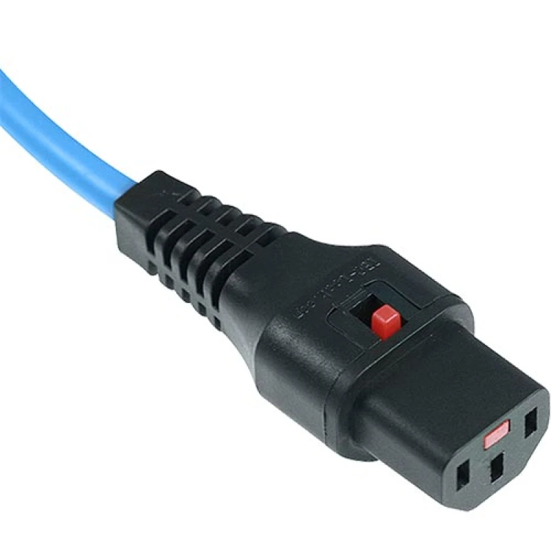 Image of Scolm 2M C14-C13 Lck Bl PVC 1.0MM