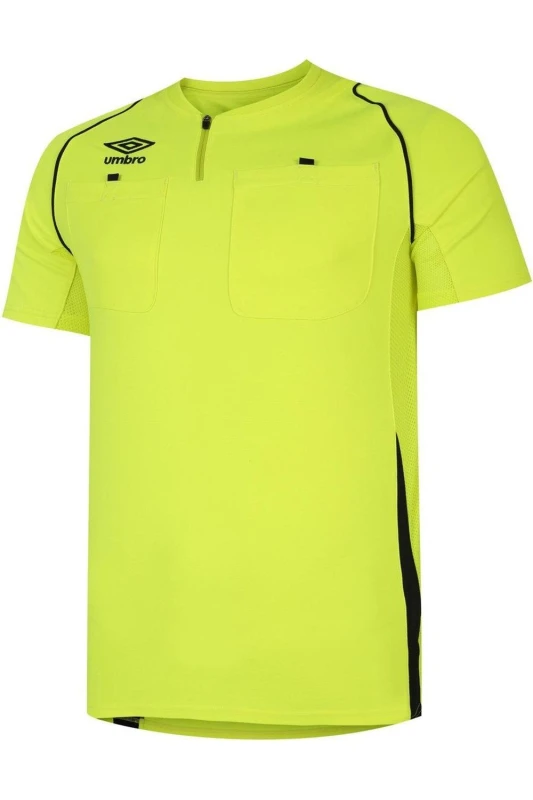 Image of Umbro Umbro Men Referee Jersey in Yellow Size: Small Yellow S Male 5063377228878