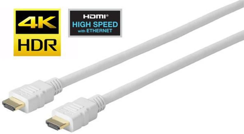 Image of Vivolink Pro HDMI Cable White 7.5m Ultra Flexible