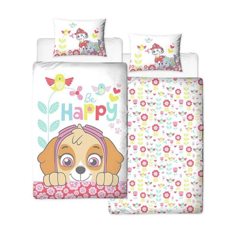 Image of Paw Patrol Paw Patrol Bright Duvet Cover Set in White Size: Single White Single Unisex 5063107754752