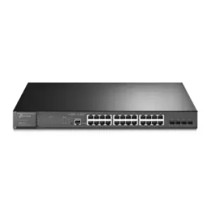 JetStream 28-Port Gigabit L2 Managed Switch with 24-Port PoE+ - Managed - L2/L2+ - Gigabit Ethernet (10/100/1000) - Power over Ethernet (PoE) - Rack m