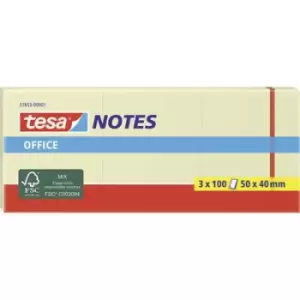 image of tesa Sticky note 57653-00001-05 50 mm x 40 mm Yellow 3 pc(s)