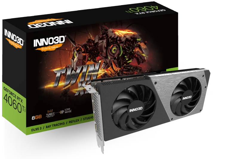 Image of Inno3D N406T2-08D6-171153N graphics card NVIDIA GeForce RTX 4060...