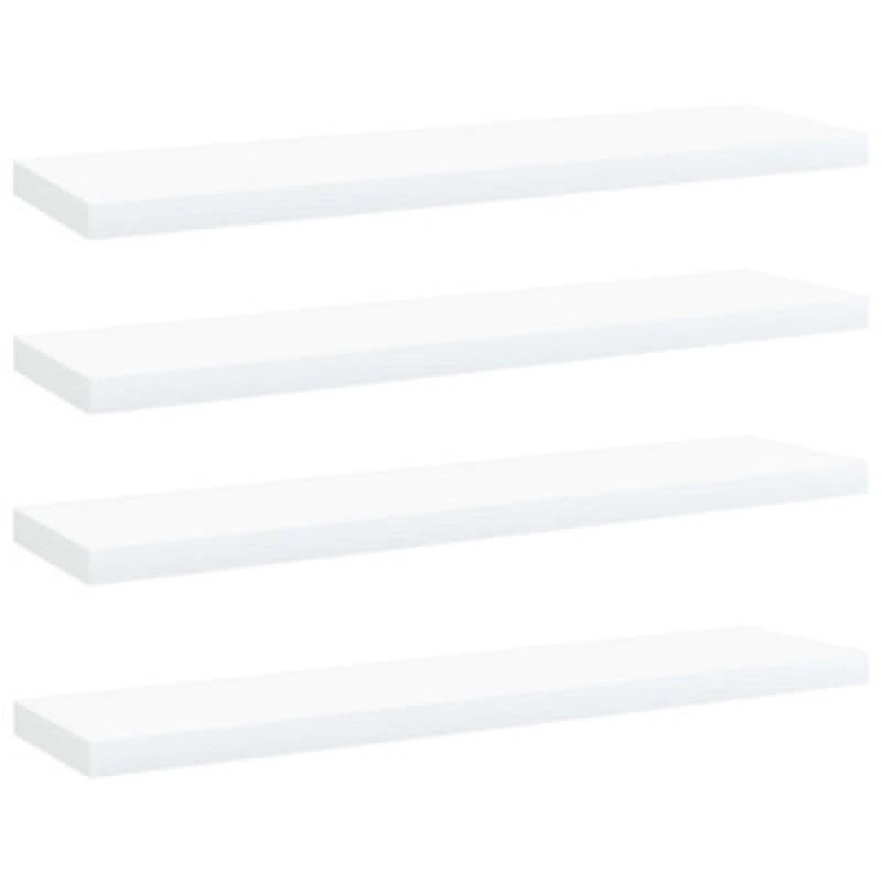 Image of VIDAXL Bookshelf Boards 4 pcs White 40x10x1.5cm Engineered Wood vidaXL 8720286243756