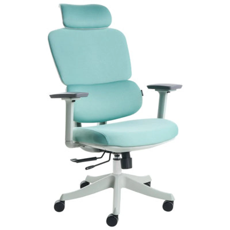 Image of Beliani Office Chair Viscount Fabric Teal