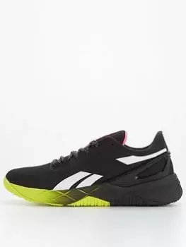 Image of Reebok TR Nanoflex Trainers - Black/Pink, Size 8, Men
