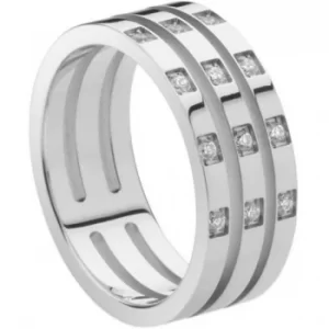 Image of Ladies STORM PVD Silver Plated Size L Zella Ring