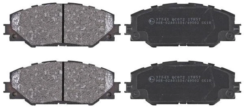 Image of A.B.S. 37543 Brake pad set without integrated wear sensor Brake Pad Set,disc brake (402)
