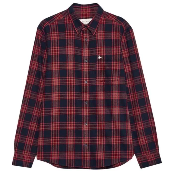 image of Jack Wills Jack Langworth Check Slim Shirt - Red