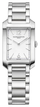 image of Baume & Mercier Hampton Rectangle Womens Stainless Watch