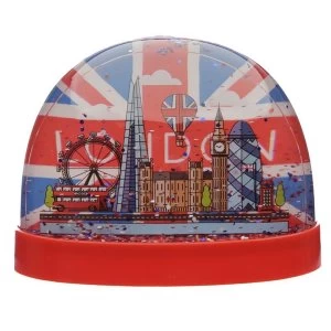 Image of London Union Jack Large Glitter Snow Storm
