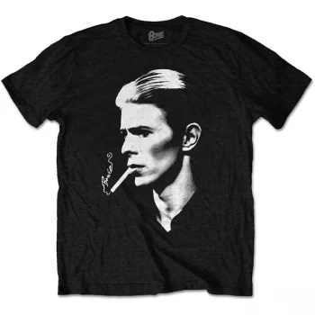 Image of David Bowie - Smoke Unisex Large T-Shirt - Black